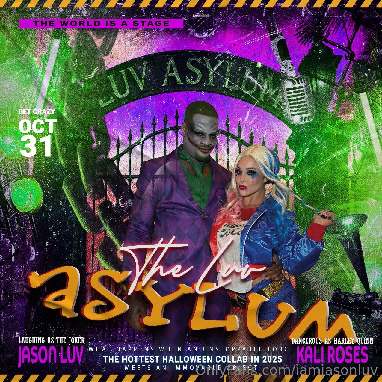 THE LUV ASYLUM IS LIVE THIS FRIDAYYY 🃏🃏🃏!!! SEE THE CRAZZZYYYNESS IN THIS HARD FUCK SCENE 🎃🍬👻.... PERFECT FOR THOSE LOOK