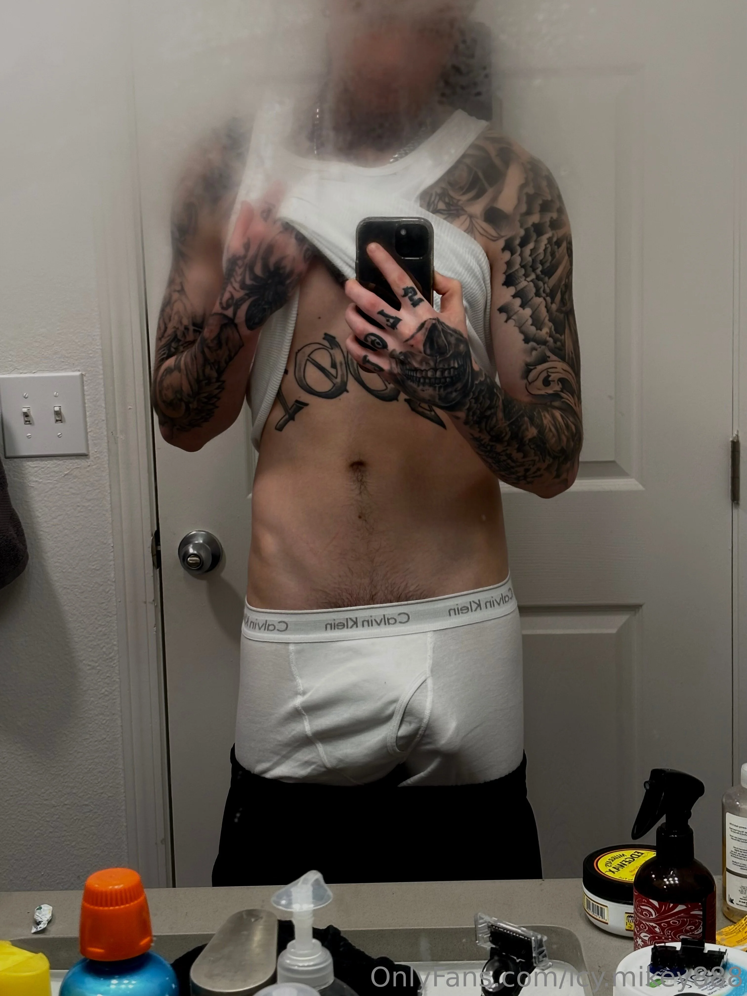 Icy Mikey paparazzi by pool