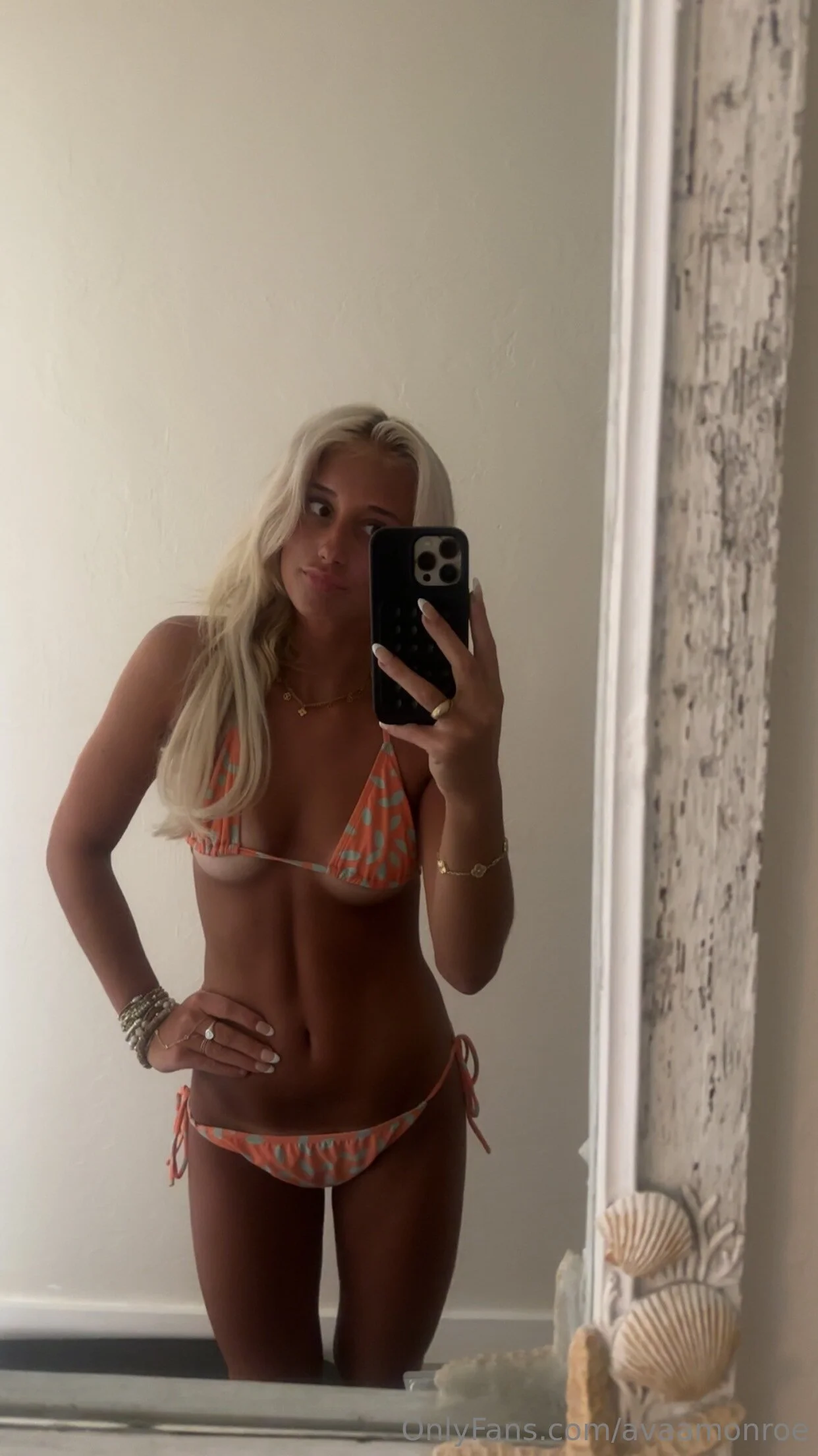Ava Monroe bikini pool