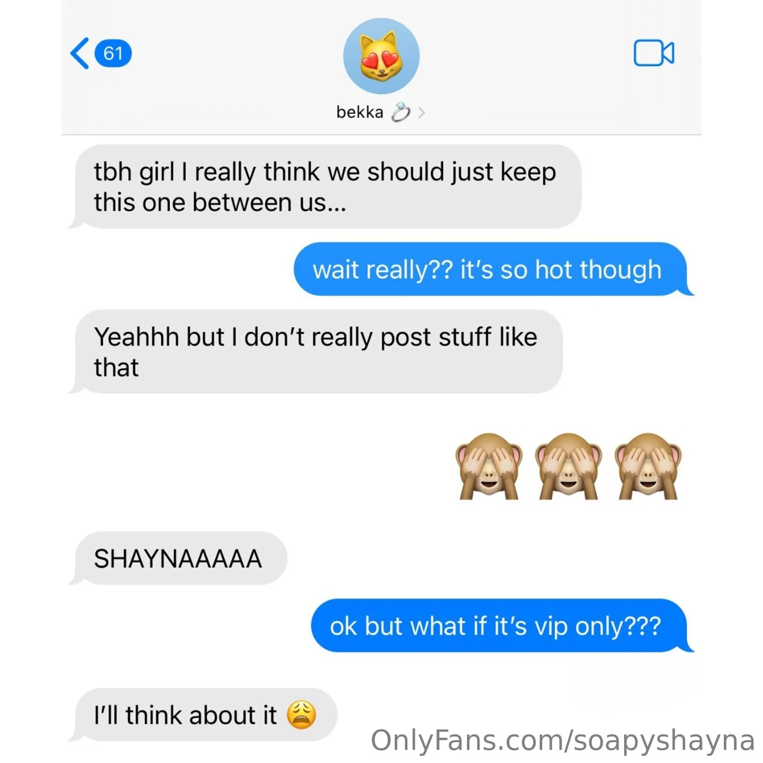 Shayna @soapyshayna how is