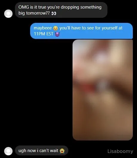 Lisa @lisaboomy video