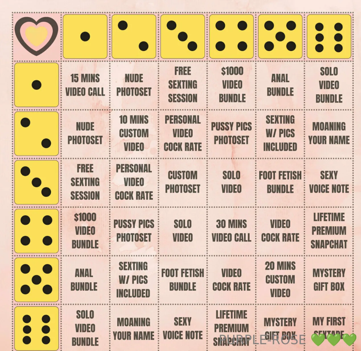 🅁🄾🄻🄻 🅃🄷🄴 🄳🄸🄲🄴Tip to roll the dice.... Every roll is a winner!!! 🎉🎉🎲 1 ROLL = $15🎲 2 ROLLS = $20🎲 3 ROLLS = $25Use the ca