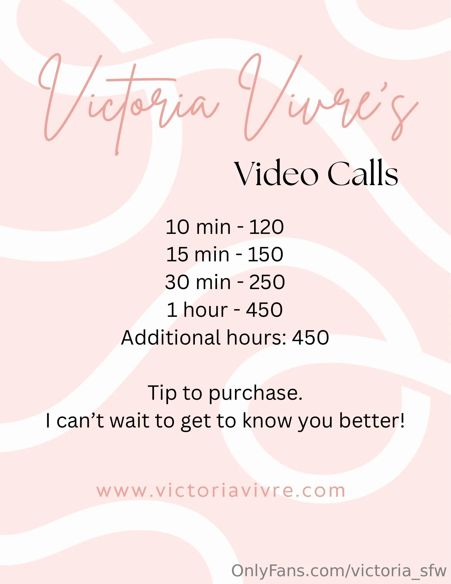 Victoria Vivre’s SFW Page