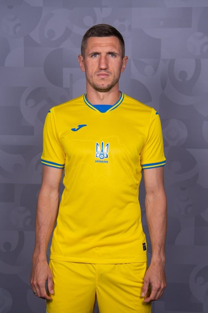 Serhiy Kernozhytskyi Ukrainian footballer in action on the field