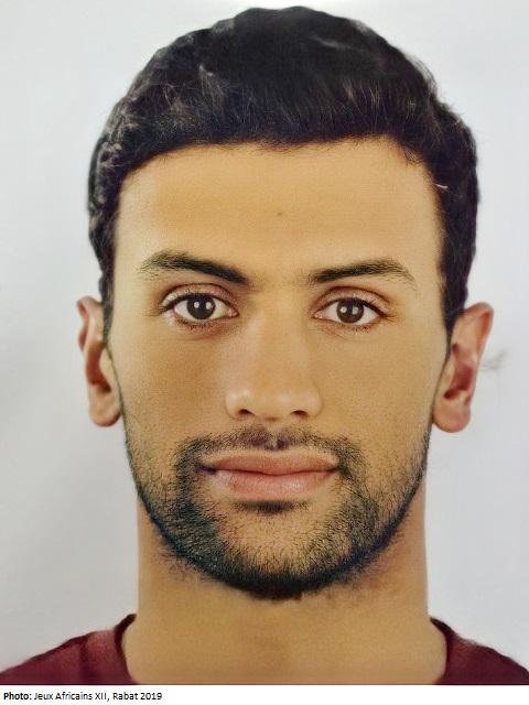 Marwan El-Amrawy focused during an open-water swim