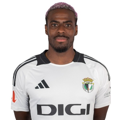 Kévin Appin playing for Burgos CF in midfield action