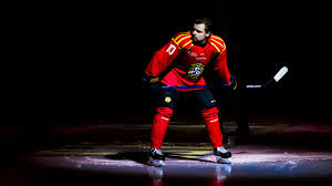 Marcus Ersson skating in defensive position