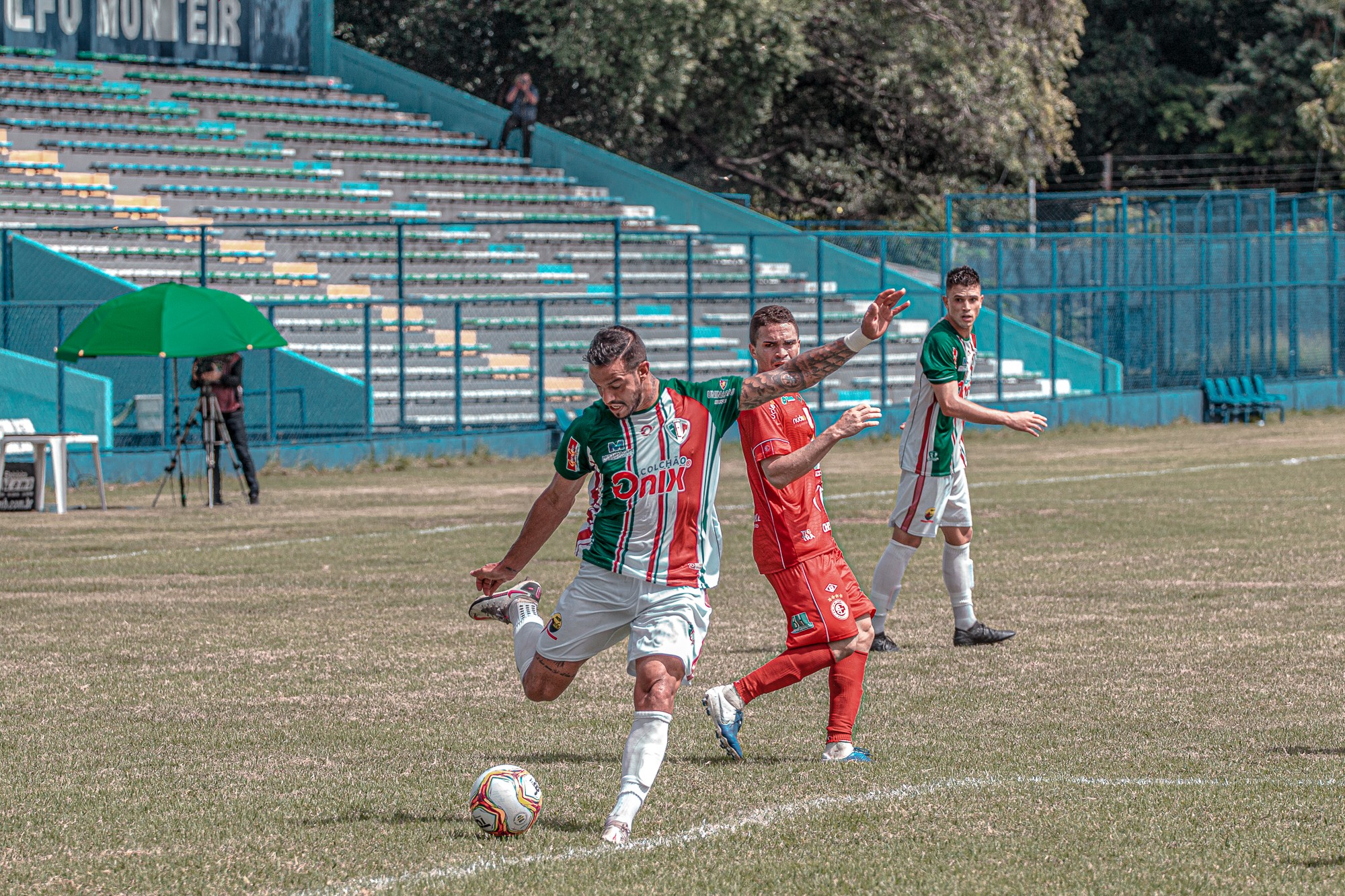 Geandro showcasing football skills on the field