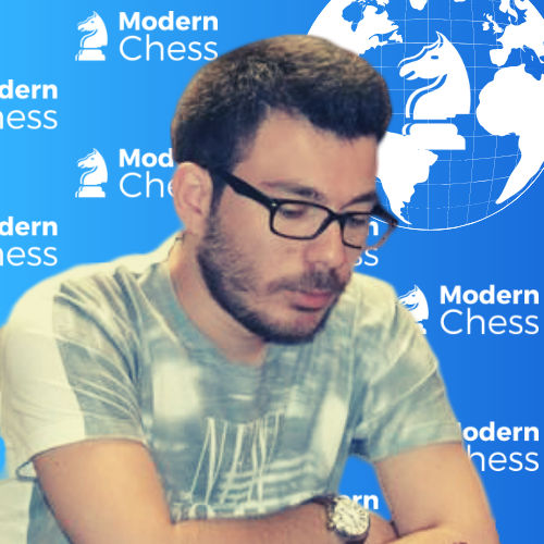 Oğulcan Kanmazalp playing chess at tournament table
