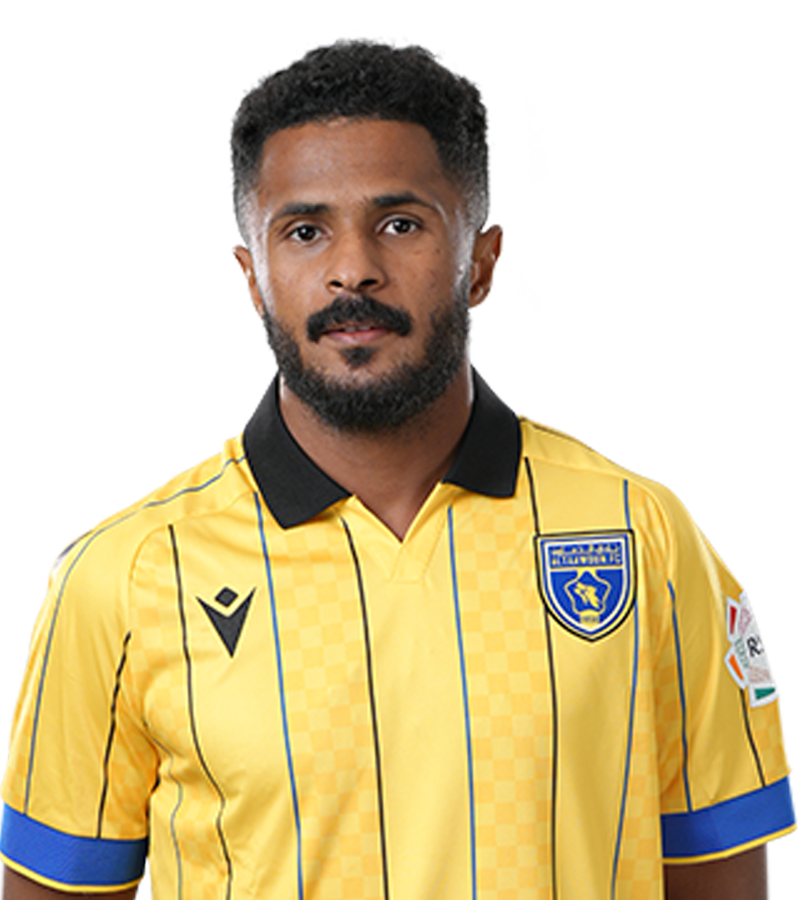 Ibrahim Al-Shoeil displaying intense focus on the football field.