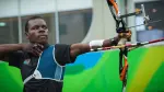 Areneo David competing in Olympic archery for Malawi