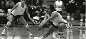 Focused portrait of Christina Speer in competition