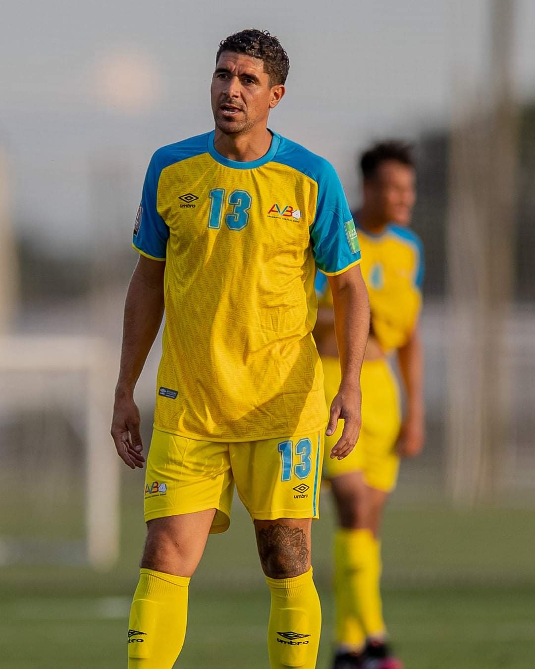 Erik Santos de Gouveia, focused and determined on the field.