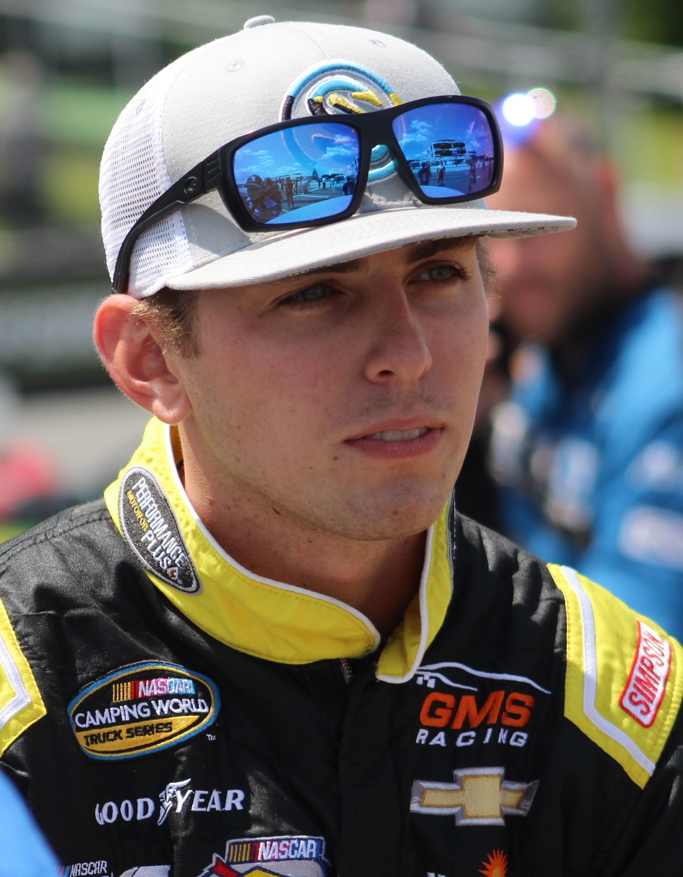 Dalton Sargeant racing at NASCAR Truck Series event