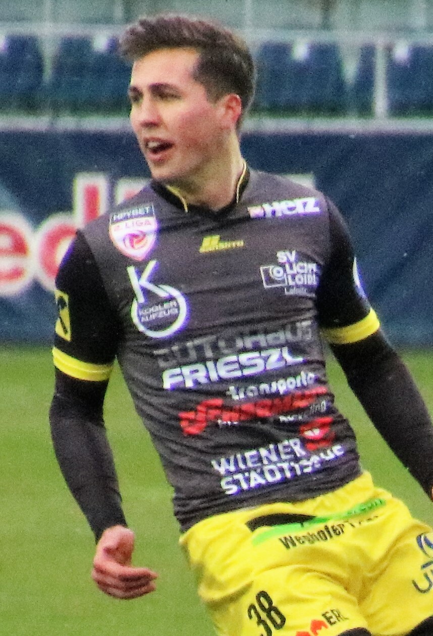 Austrian midfielder Lukas Fadinger during a 2025 match