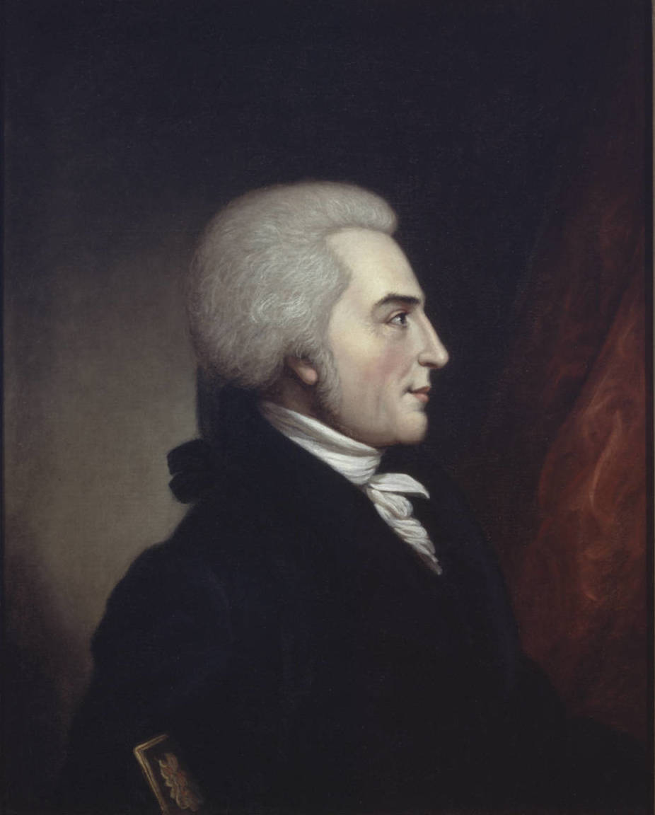 Portrait of William Richardson Davie with dignified, determined 18th-century statesman expression