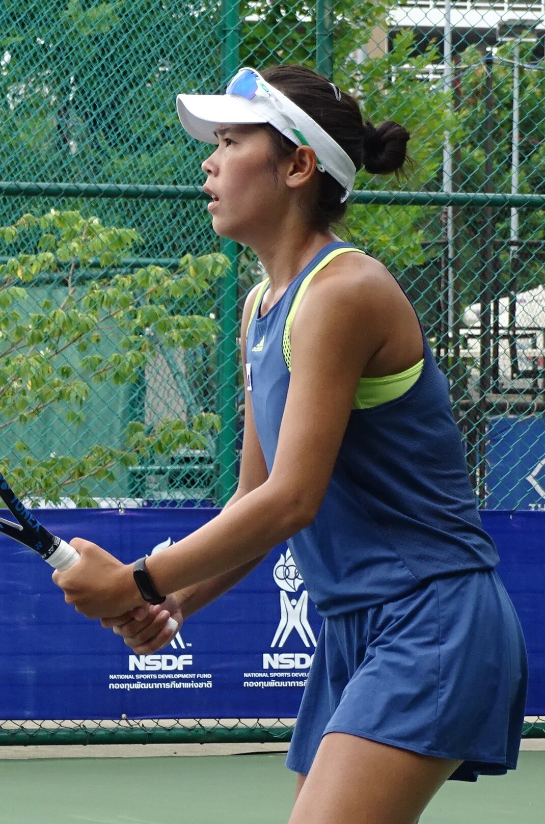Patcharin Cheapchandej Thai tennis player on court