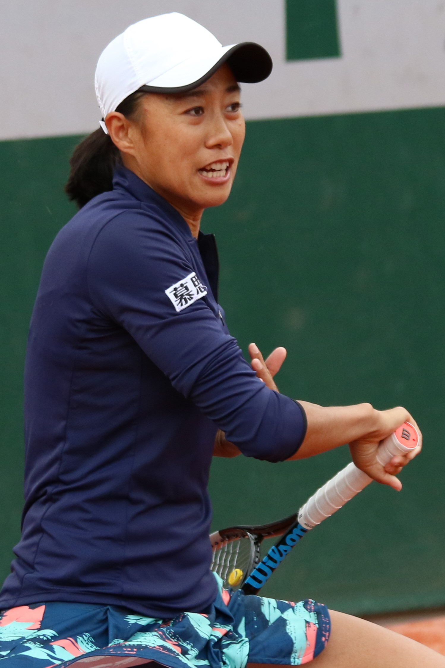 Zhang Shuai winning Grand Slam doubles final