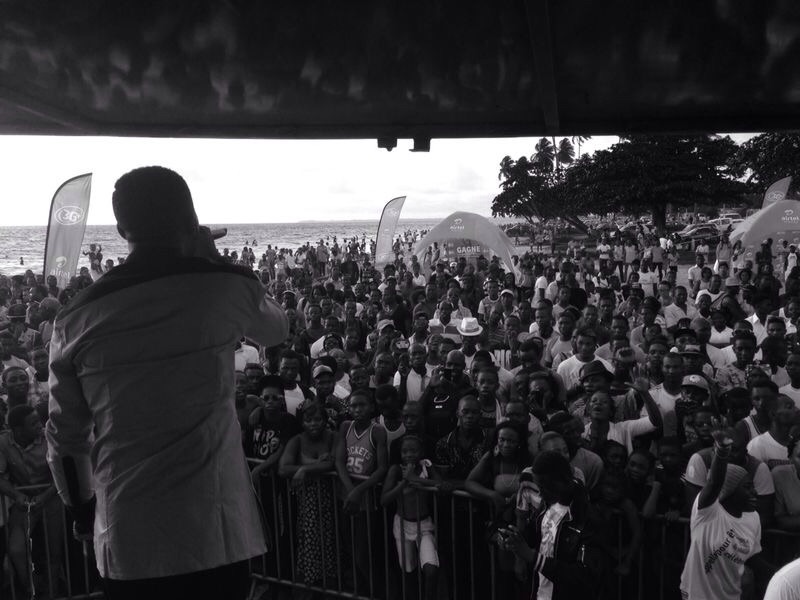 Magasco performing on stage in Bamenda Cameroon