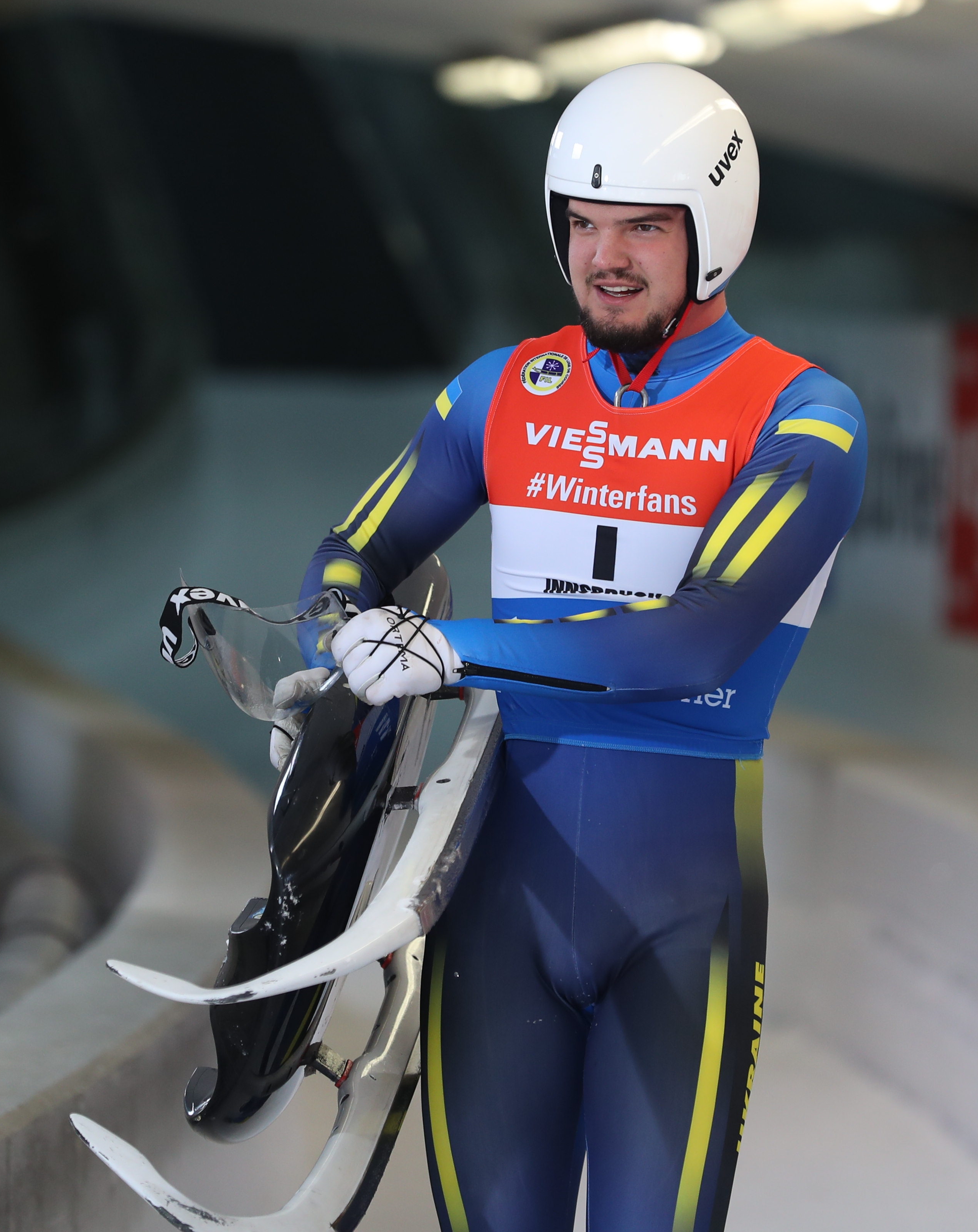 Anton Dukach competing in the 2024 World Championships, Altenberg