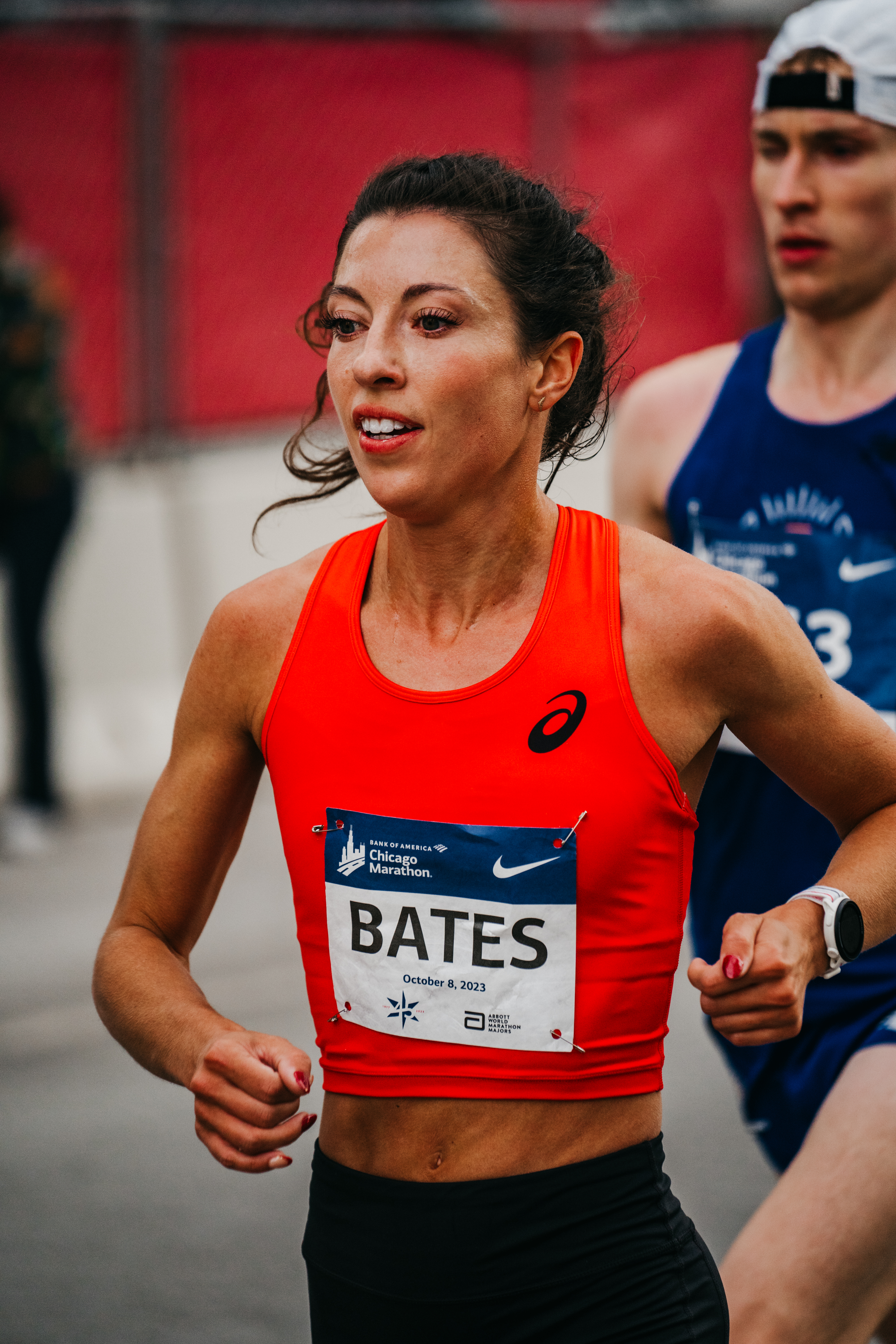 Emma Bates racing in Boston Marathon 2023