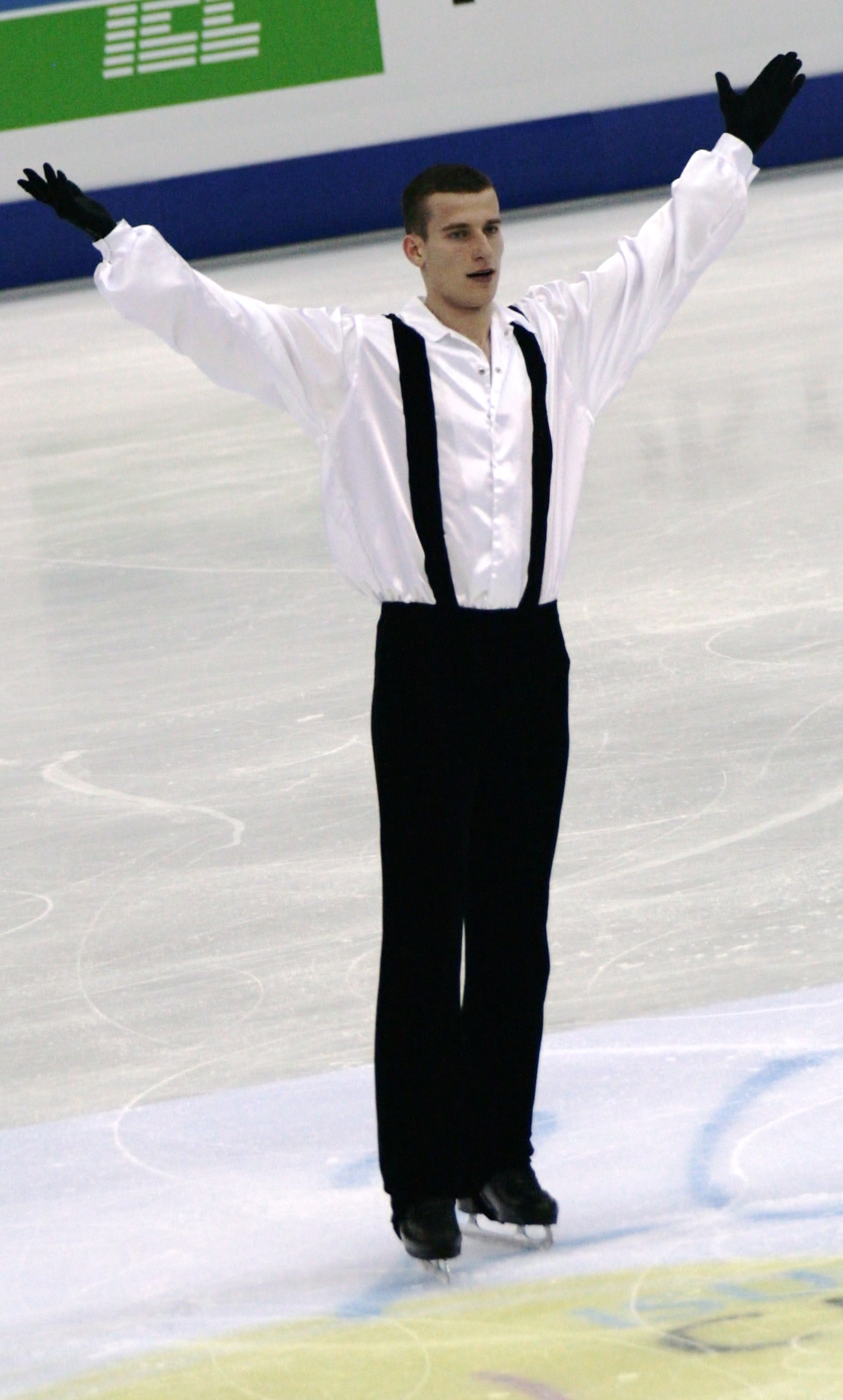 Márton Markó performing at a Hungarian skating competition