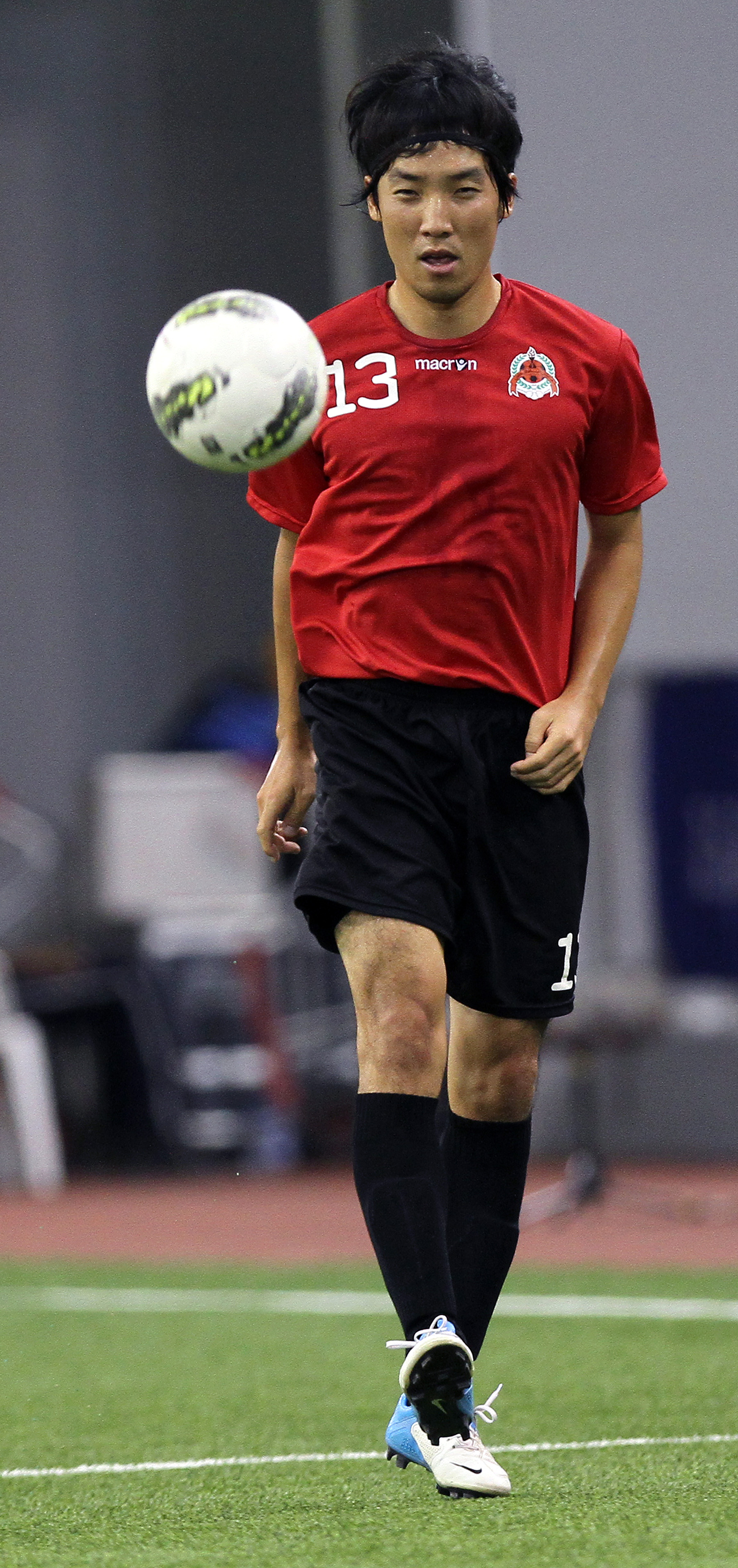 Cho Yong-hyung playing for the South Korean national team