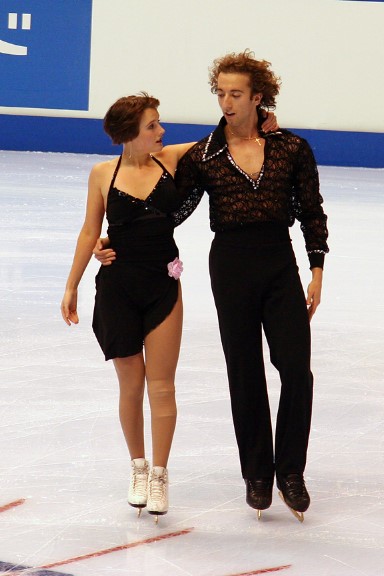 Allie Hann-McCurdy performing on ice at a major competition